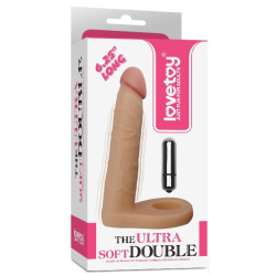 LoveToy Gode vibrant Double Pénétration 14 x 3 cm